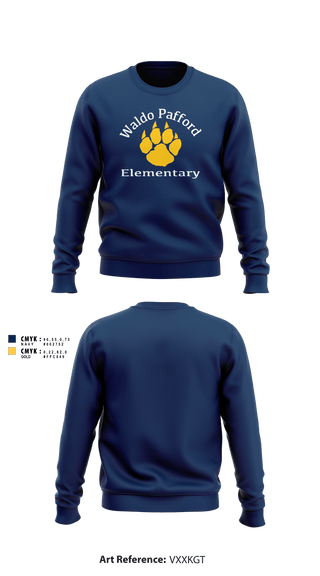 Crew Neck Sweatshirt, Waldo Pafford Elementary, Spirit Store, Teamtime, Team time, sublimation, custom sports apparel, team uniforms, spirit wear, spiritwear, sports uniforms, custom shirts, team store, custom team store, fundraiser sports, apparel fundraiser