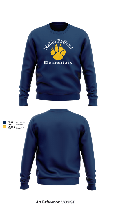 Waldo Pafford Elementary 79350355 Crew Neck Sweatshirt - 10