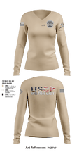 MOTOR UNIT 1828 8601121 Women's Long Sleeve V-neck Shirt - 2