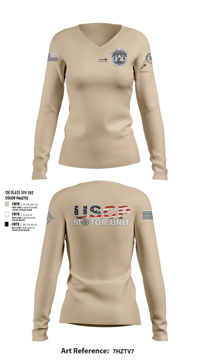 MOTOR UNIT 1828 8601121 Women's Long Sleeve V-neck Shirt - 2