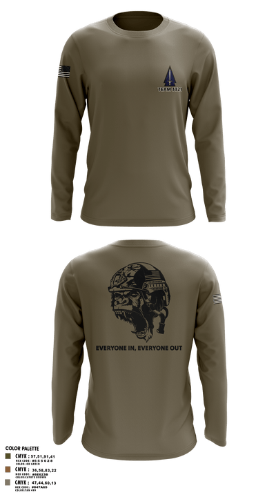 3rd SFAB 14346541 Long Sleeve Performance Shirt - 3