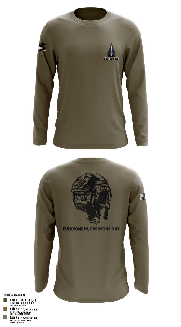 Long Sleeve Performance Shirt, 3rd SFAB, Army, Teamtime, Team time, sublimation, custom sports apparel, team uniforms, spirit wear, spiritwear, sports uniforms, custom shirts, team store, custom team store, fundraiser sports, apparel fundraiser