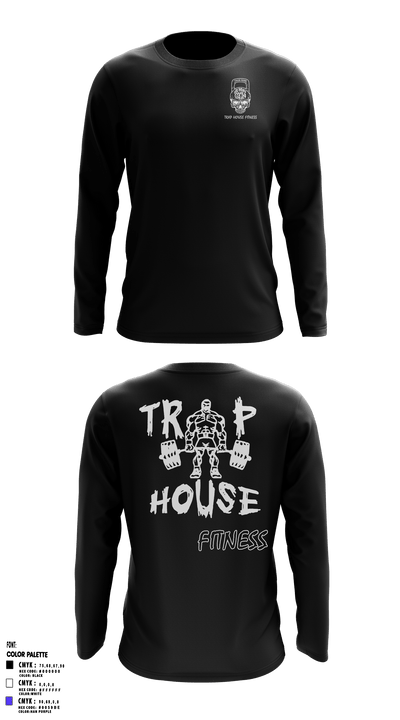 Trap House Fitness 35010693 Long Sleeve Performance Shirt - 3