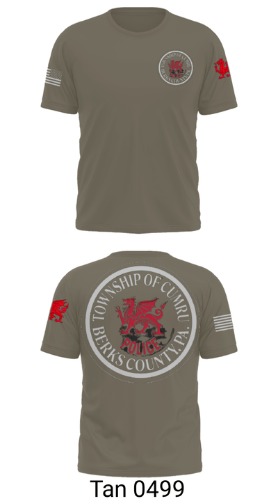 Cumru Township Police Department 51798017 Short Sleeve Performance Shirt - 35