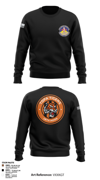 Crew Neck Sweatshirt, 18 Medical Support Squadron, Air Force, Teamtime, Team time, sublimation, custom sports apparel, team uniforms, spirit wear, spiritwear, sports uniforms, custom shirts, team store, custom team store, fundraiser sports, apparel fundraiser