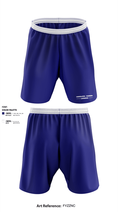 Carrollton-Farmers Branch Lacrosse 21590077 Athletic Shorts With Pockets - 1
