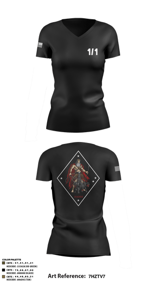 Women's Short Sleeve Vneck Shirt, V1/1, Marines, Teamtime, Team time, sublimation, custom sports apparel, team uniforms, spirit wear, spiritwear, sports uniforms, custom shirts, team store, custom team store, fundraiser sports, apparel fundraiser