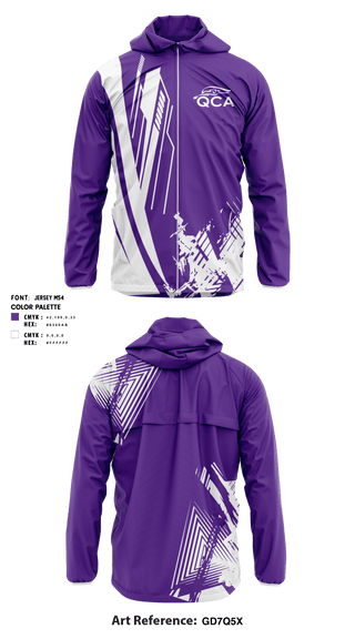 Windbreaker, QCA, Women's Volleyball, Teamtime, Team time, sublimation, custom sports apparel, team uniforms, spirit wear, spiritwear, sports uniforms, custom shirts, team store, custom team store, fundraiser sports, apparel fundraiser