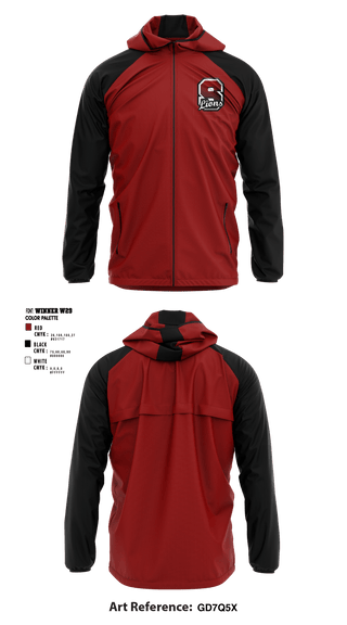 Windbreaker, Swink High School, Spirit Store, Teamtime, Team time, sublimation, custom sports apparel, team uniforms, spirit wear, spiritwear, sports uniforms, custom shirts, team store, custom team store, fundraiser sports, apparel fundraiser