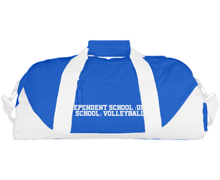 Duffle Bag, Independent School (Upper School) Volleyball, Men's Volleyball, Teamtime, Team time, sublimation, custom sports apparel, team uniforms, spirit wear, spiritwear, sports uniforms, custom shirts, team store, custom team store, fundraiser sports, apparel fundraiser