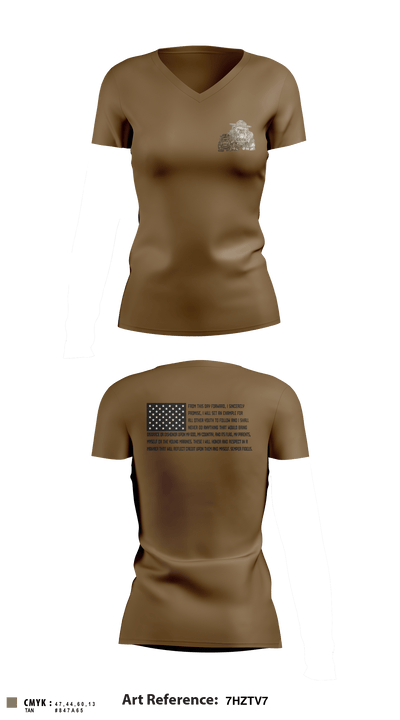 Capital City 29145478 Women's Short Sleeve V-neck Shirt - 3