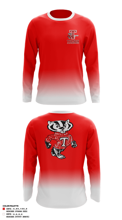 Tucson High Magnet School Tennis 44597806 Long Sleeve Performance Shirt - 1