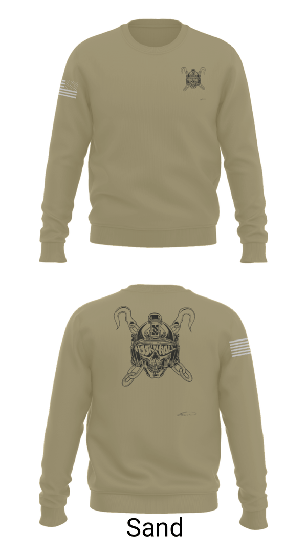 Crew Neck Sweatshirt, , Army, Teamtime, Team time, sublimation, custom sports apparel, team uniforms, spirit wear, spiritwear, sports uniforms, custom shirts, team store, custom team store, fundraiser sports, apparel fundraiser