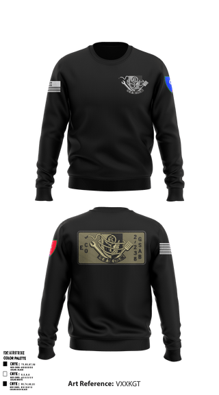 Crew Neck Sweatshirt, 1438th CTC, National Guard, Teamtime, Team time, sublimation, custom sports apparel, team uniforms, spirit wear, spiritwear, sports uniforms, custom shirts, team store, custom team store, fundraiser sports, apparel fundraiser