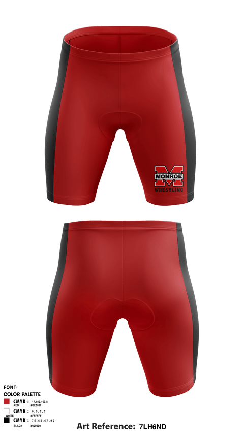 Men's Compression Shorts, Monroe Middle School, Wrestling, Teamtime, Team time, sublimation, custom sports apparel, team uniforms, spirit wear, spiritwear, sports uniforms, custom shirts, team store, custom team store, fundraiser sports, apparel fundraiser