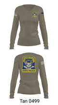 Connecticut State Police 53595968 Women's Long Sleeve V-neck Shirt - 41