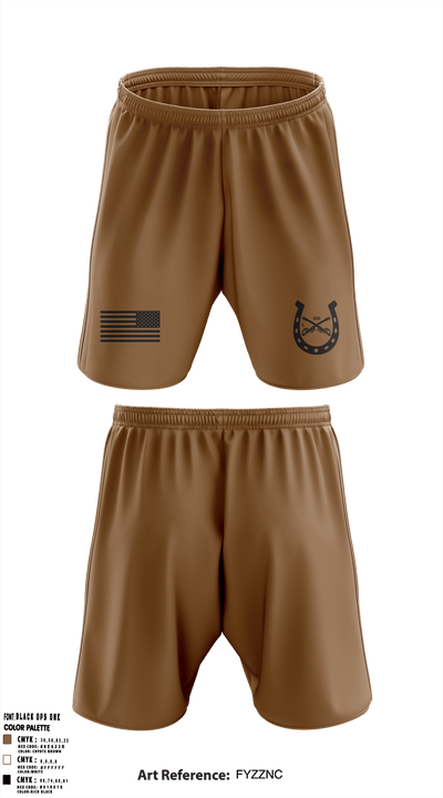 1-635th Scout Platoon 89807222 Athletic Shorts With Pockets - 4