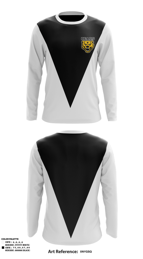 Long Sleeve Performance Shirt, Bears, Baseball, Teamtime, Team time, sublimation, custom sports apparel, team uniforms, spirit wear, spiritwear, sports uniforms, custom shirts, team store, custom team store, fundraiser sports, apparel fundraiser