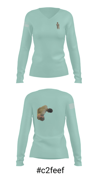 Women's Long Sleeve Vneck Shirt, , Army, Teamtime, Team time, sublimation, custom sports apparel, team uniforms, spirit wear, spiritwear, sports uniforms, custom shirts, team store, custom team store, fundraiser sports, apparel fundraiser