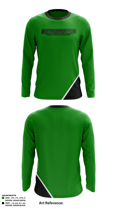 Aviation Communication System Technician 10738573 Long Sleeve Performance Shirt - 1