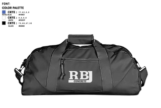 Duffle Bag, RBJ Concrete, , Teamtime, Team time, sublimation, custom sports apparel, team uniforms, spirit wear, spiritwear, sports uniforms, custom shirts, team store, custom team store, fundraiser sports, apparel fundraiser