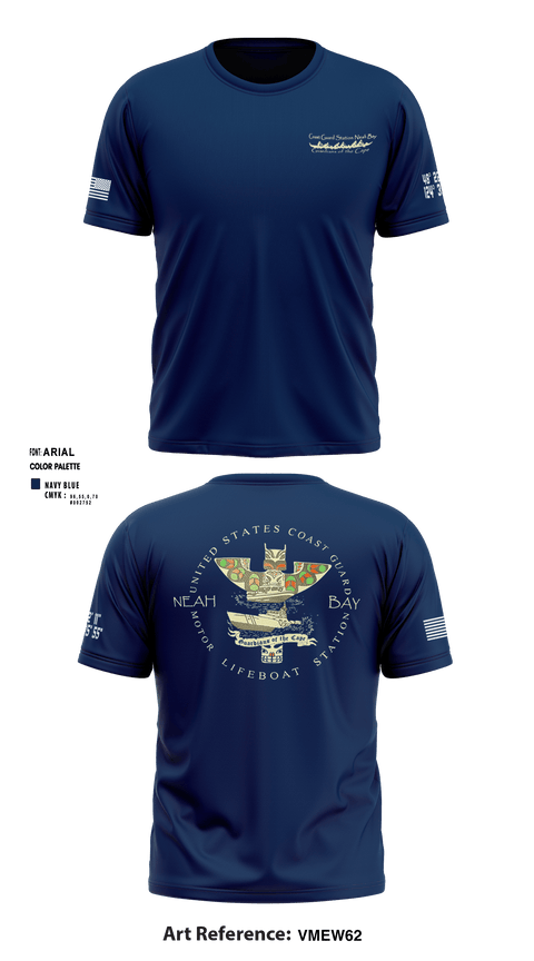 Short Sleeve Performance Shirt, USCG STATION NEAH BAY, Coast Guard, Teamtime, Team time, sublimation, custom sports apparel, team uniforms, spirit wear, spiritwear, sports uniforms, custom shirts, team store, custom team store, fundraiser sports, apparel fundraiser