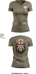 Alpha Company, WBAMC 94187438 Women's Short Sleeve V-neck Shirt - 7