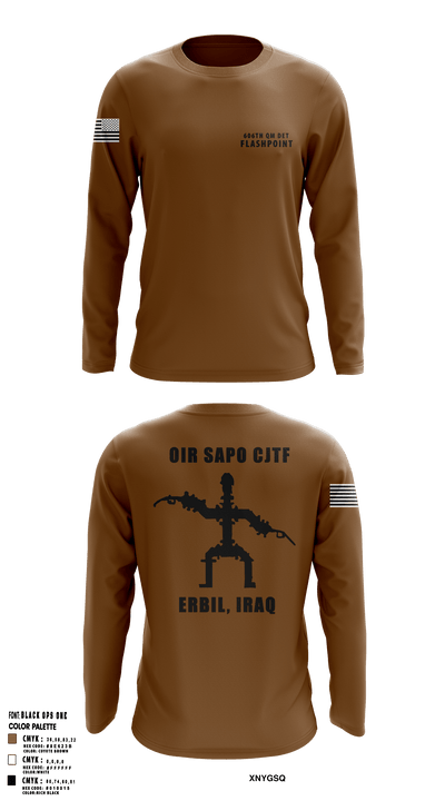 606th Qm Det 47278236 Long Sleeve Performance Shirt - 2