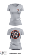 University of Virginia NROTC 91641380 Women's Short Sleeve V-neck Shirt - 6