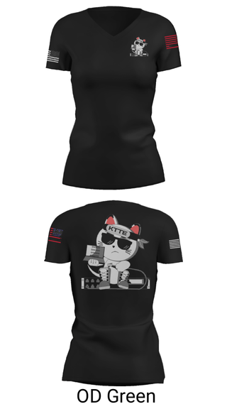 Women's Short Sleeve Vneck Shirt, , Air Force, Teamtime, Team time, sublimation, custom sports apparel, team uniforms, spirit wear, spiritwear, sports uniforms, custom shirts, team store, custom team store, fundraiser sports, apparel fundraiser
