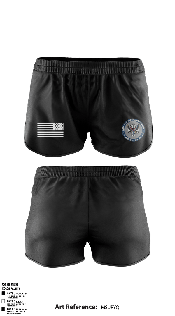 Ranger Panties, Bravo co 1/325 A.I.R., Army, Teamtime, Team time, sublimation, custom sports apparel, team uniforms, spirit wear, spiritwear, sports uniforms, custom shirts, team store, custom team store, fundraiser sports, apparel fundraiser