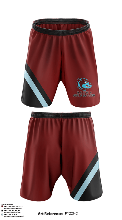 Baldwin High School 30634360 Athletic Shorts With Pockets - 3