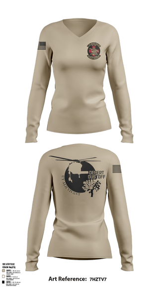 Women's Long Sleeve Vneck Shirt, , Army, Teamtime, Team time, sublimation, custom sports apparel, team uniforms, spirit wear, spiritwear, sports uniforms, custom shirts, team store, custom team store, fundraiser sports, apparel fundraiser