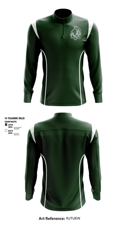 Dartmouth High School 73517919 Quarter Zip Jacket - 1