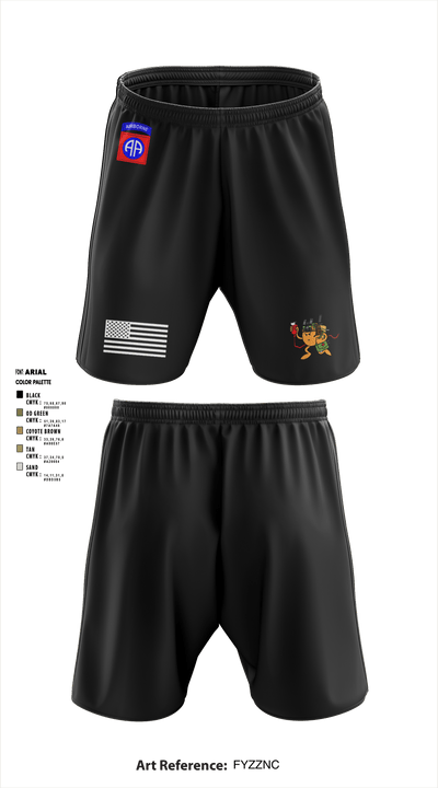 1BCT Medics 92480155 Athletic Shorts With Pockets - 1