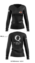 Q’s 95404055 Women's Long Sleeve V-neck Shirt - 1