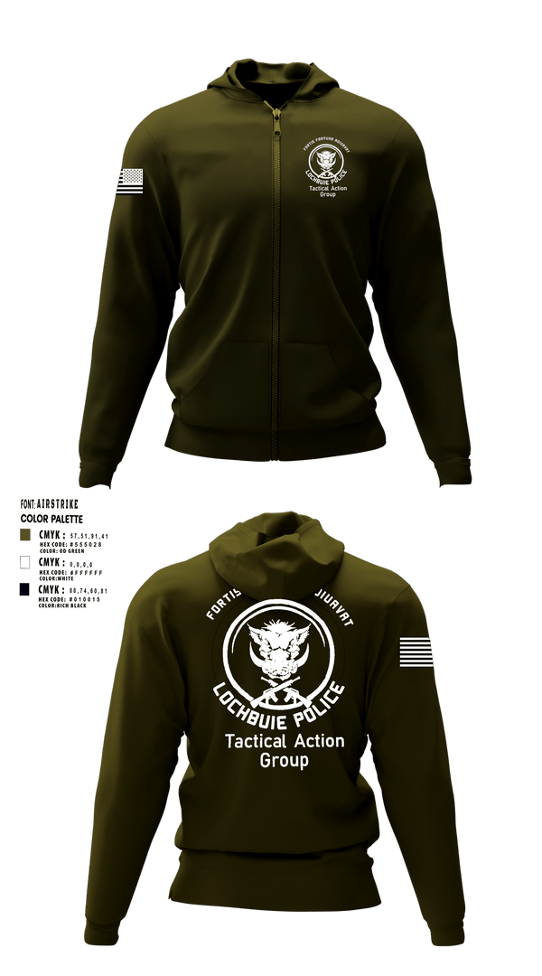 Zip Hoodie, Lochbuie PD TAG, Police, Teamtime, Team time, sublimation, custom sports apparel, team uniforms, spirit wear, spiritwear, sports uniforms, custom shirts, team store, custom team store, fundraiser sports, apparel fundraiser