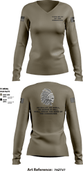 113th MP Company 24456487 Women's Long Sleeve V-neck Shirt - 2