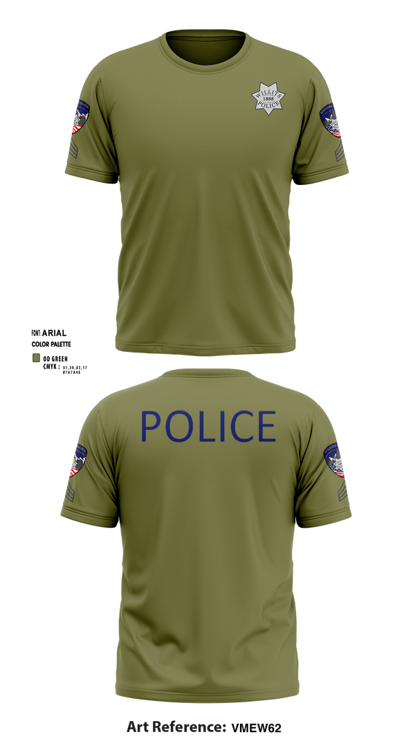 Short Sleeve Performance Shirt, Willits Little Lake JRTF, Police, Teamtime, Team time, sublimation, custom sports apparel, team uniforms, spirit wear, spiritwear, sports uniforms, custom shirts, team store, custom team store, fundraiser sports, apparel fundraiser