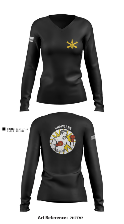 Bravo 3-2 ADA 14430873 Women's Long Sleeve V-neck Shirt - 4