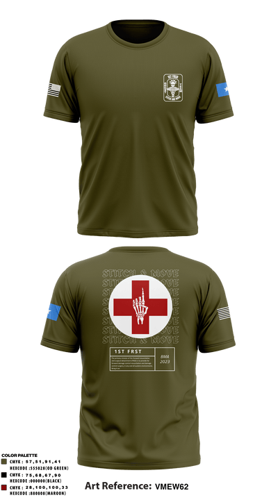 1st FRSD 86296727 Short Sleeve Performance Shirt - 61