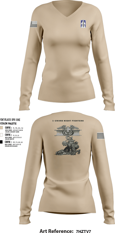1-293 96083588 Women's Long Sleeve V-neck Shirt - 2