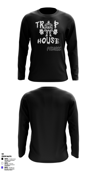 Trap House Fitness 35010693 Long Sleeve Performance Shirt - 5