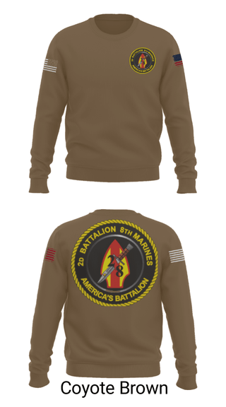 Crew Neck Sweatshirt, , Marines, Teamtime, Team time, sublimation, custom sports apparel, team uniforms, spirit wear, spiritwear, sports uniforms, custom shirts, team store, custom team store, fundraiser sports, apparel fundraiser