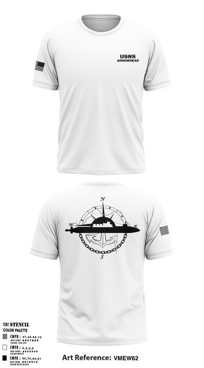USNS Arrowhead 78431664 Short Sleeve Performance Shirt - 2