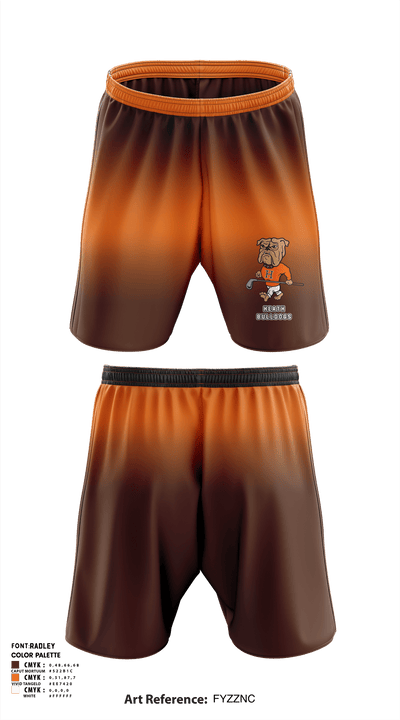 Heath Bulldogs 77757851 Athletic Shorts With Pockets - 1
