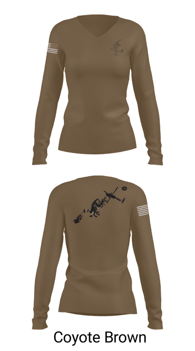 Platoon 2-1-1 26077523 Women's Long Sleeve V-neck Shirt - 38