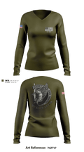Crisis Response Team 76524616 Women's Long Sleeve V-neck Shirt - 2