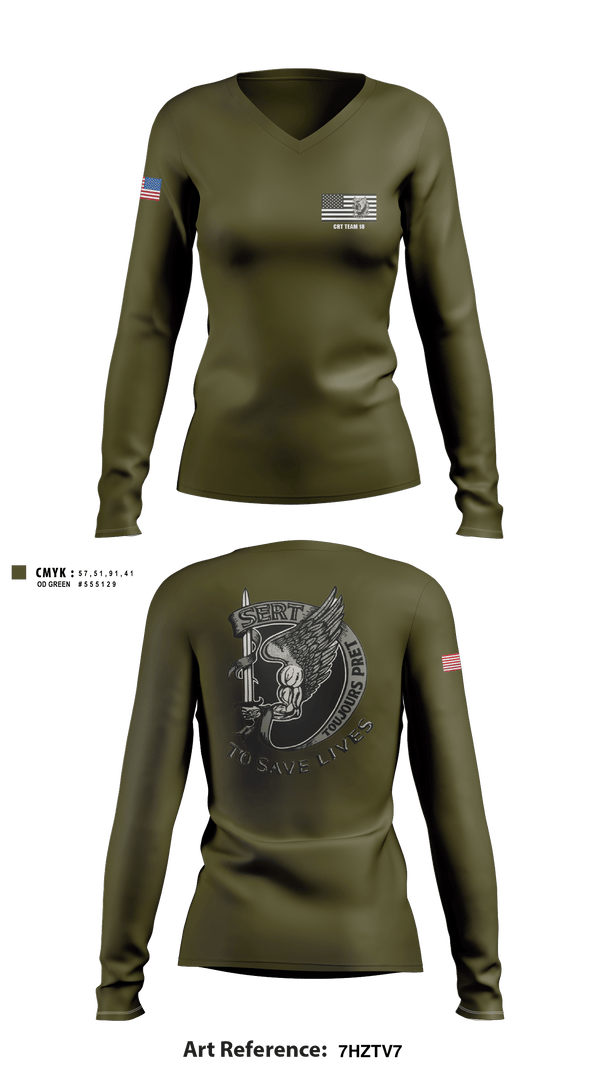 Women's Long Sleeve Vneck Shirt, , Police, Teamtime, Team time, sublimation, custom sports apparel, team uniforms, spirit wear, spiritwear, sports uniforms, custom shirts, team store, custom team store, fundraiser sports, apparel fundraiser