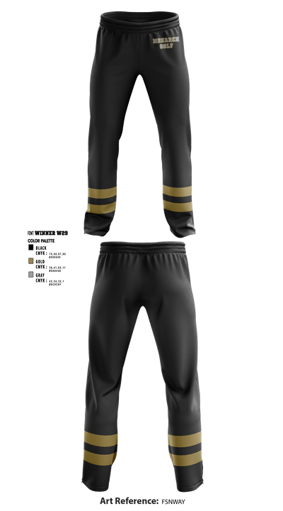 Monarch High School Golf 37810565 Sweatpants - 1